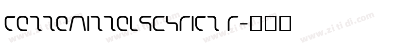 fettemittelschrift r字体转换
